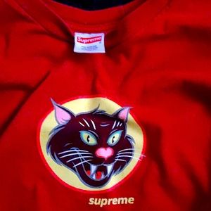 Supreme Black Cat Men's Shirt